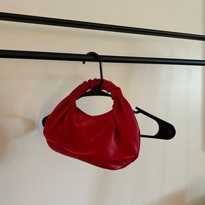 Red handbag